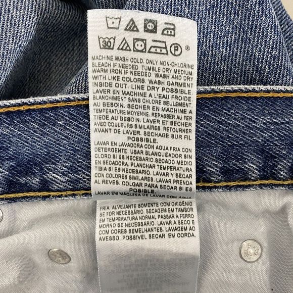 Levi's Strauss Co 550 Mens Jeans Blue 34x29 Relaxed Fit Faded Distressed Denim - Picture 11 of 16